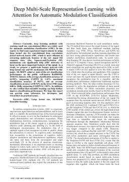 Deep Multi-Scale Representation Learning with Attention for Automatic
  Modulation Classification