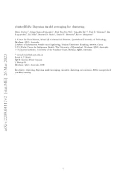 clusterBMA: Bayesian model averaging for clustering