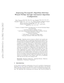 Improving Nevergrad's Algorithm Selection Wizard NGOpt through Automated
  Algorithm Configuration