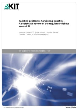 Tackling problems, harvesting benefits -- A systematic review of the
  regulatory debate around AI