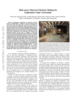 Risk-aware Meta-level Decision Making for Exploration Under Uncertainty