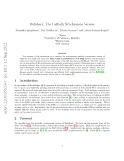 Bullshark: The Partially Synchronous Version