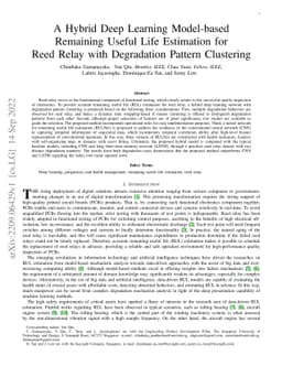 A Hybrid Deep Learning Model-based Remaining Useful Life Estimation for
  Reed Relay with Degradation Pattern Clustering