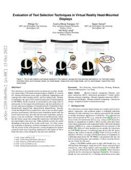 Evaluation of Text Selection Techniques in Virtual Reality Head-Mounted
  Displays