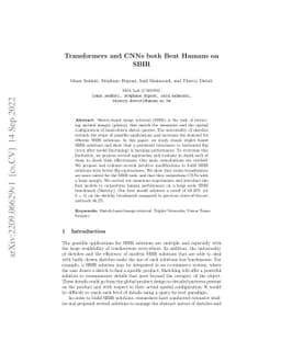 Transformers and CNNs both Beat Humans on SBIR