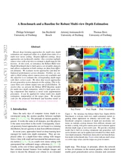 A Benchmark and a Baseline for Robust Multi-view Depth Estimation