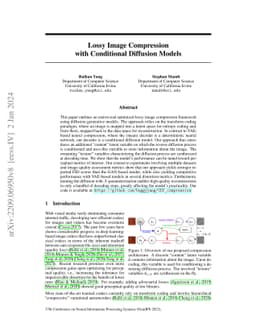 Lossy Image Compression with Conditional Diffusion Models