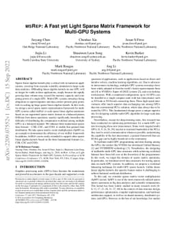 MSREP: A Fast yet Light Sparse Matrix Framework for Multi-GPU Systems