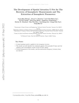 The Development of Spatial Attention U-Net for The Recovery of
  Ionospheric Measurements and The Extraction of Ionospheric Parameters