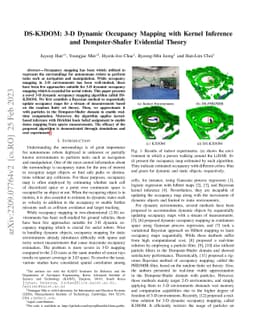 DS-K3DOM: 3-D Dynamic Occupancy Mapping with Kernel Inference and
  Dempster-Shafer Evidential Theory
