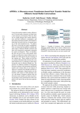 APPDIA: A Discourse-aware Transformer-based Style Transfer Model for
  Offensive Social Media Conversations