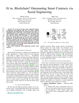 Et tu, Blockchain? Outsmarting Smart Contracts via Social Engineering