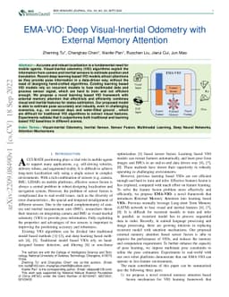 EMA-VIO: Deep Visual-Inertial Odometry with External Memory Attention