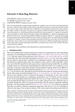 Infrared: A Meta Bug Detector