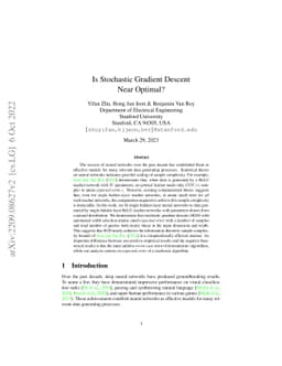Is Stochastic Gradient Descent Near Optimal?