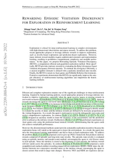 Rewarding Episodic Visitation Discrepancy for Exploration in
  Reinforcement Learning