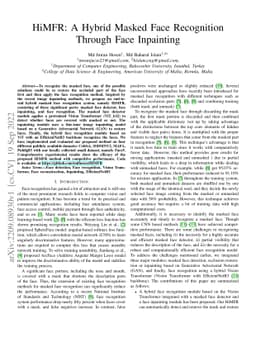 HiMFR: A Hybrid Masked Face Recognition Through Face Inpainting