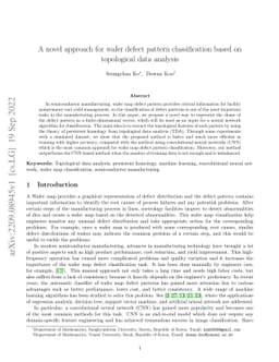 A novel approach for wafer defect pattern classification based on
  topological data analysis
