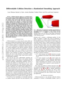 Differentiable Collision Detection: a Randomized Smoothing Approach