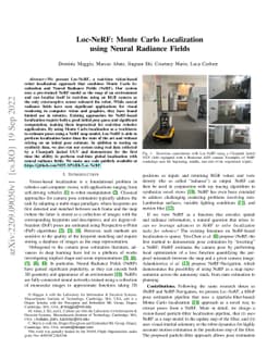 Loc-NeRF: Monte Carlo Localization using Neural Radiance Fields