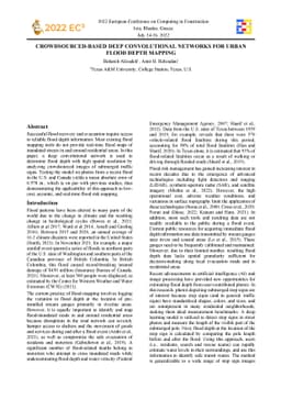 Crowdsourced-based Deep Convolutional Networks for Urban Flood Depth
  Mapping