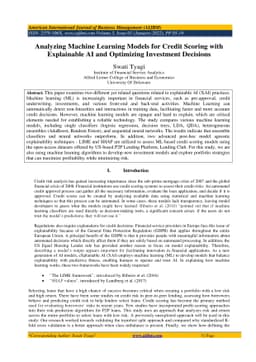 Analyzing Machine Learning Models for Credit Scoring with Explainable AI
  and Optimizing Investment Decisions