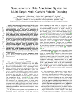 Semi-automatic Data Annotation System for Multi-Target Multi-Camera
  Vehicle Tracking