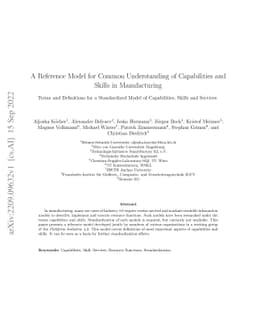 A Reference Model for Common Understanding of Capabilities and Skills in
  Manufacturing