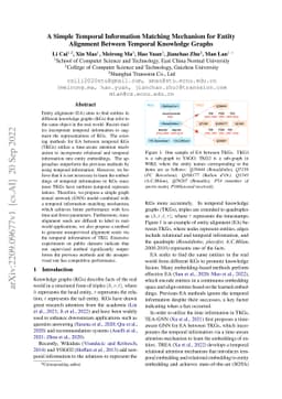 A Simple Temporal Information Matching Mechanism for Entity Alignment
  Between Temporal Knowledge Graphs