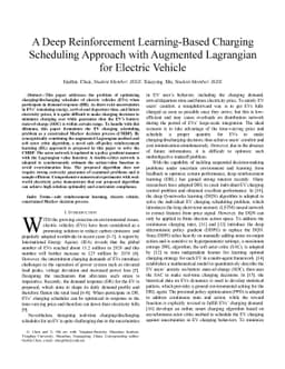 A Deep Reinforcement Learning-Based Charging Scheduling Approach with
  Augmented Lagrangian for Electric Vehicle