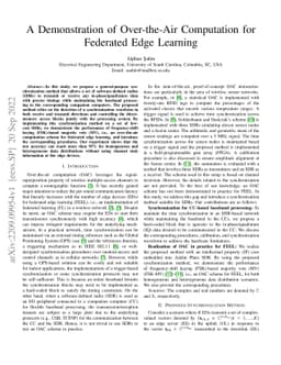A Demonstration of Over-the-Air Computation for Federated Edge Learning