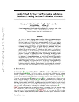 Sanity Check for External Clustering Validation Benchmarks using
  Internal Validation Measures