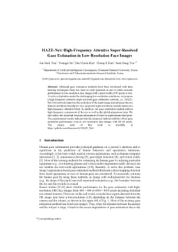 HAZE-Net: High-Frequency Attentive Super-Resolved Gaze Estimation in
  Low-Resolution Face Images
