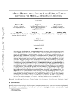 HiFuse: Hierarchical Multi-Scale Feature Fusion Network for Medical
  Image Classification