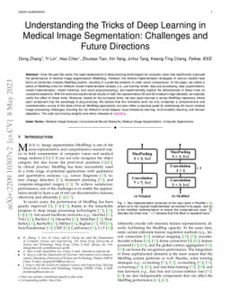 Understanding the Tricks of Deep Learning in Medical Image Segmentation:
  Challenges and Future Directions