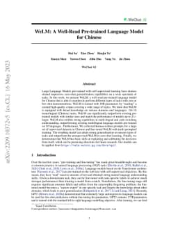 WeLM: A Well-Read Pre-trained Language Model for Chinese