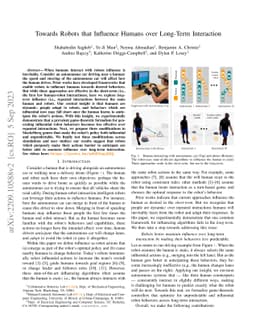 Towards Robots that Influence Humans over Long-Term Interaction