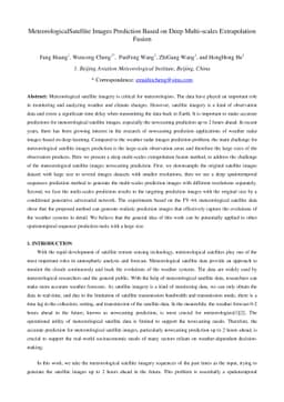 Meteorological Satellite Images Prediction Based on Deep Multi-scales
  Extrapolation Fusion
