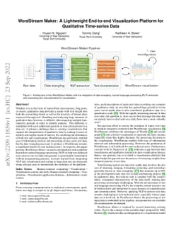 WordStream Maker: A Lightweight End-to-end Visualization Platform for
  Qualitative Time-series Data