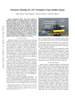 Stochastic Planning for ASV Navigation Using Satellite Images