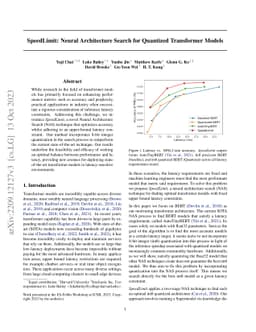 SpeedLimit: Neural Architecture Search for Quantized Transformer Models