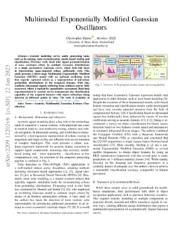Multimodal Exponentially Modified Gaussian Oscillators
