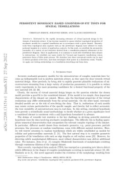 Persistent homology based goodness-of-fit tests for spatial
  tessellations