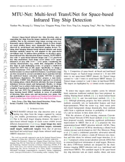 MTU-Net: Multi-level TransUNet for Space-based Infrared Tiny Ship
  Detection