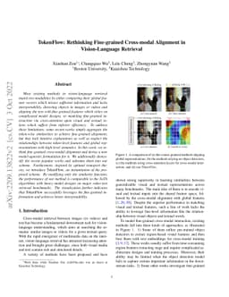 TokenFlow: Rethinking Fine-grained Cross-modal Alignment in
  Vision-Language Retrieval