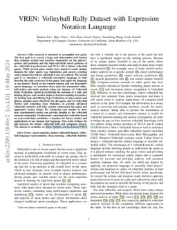 VREN: Volleyball Rally Dataset with Expression Notation Language