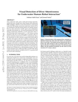 A Diver Attention Estimation Framework for Effective Underwater Human-Robot Interaction