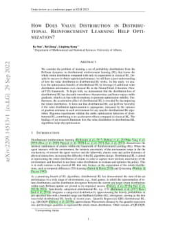 How Does Value Distribution in Distributional Reinforcement Learning
  Help Optimization?