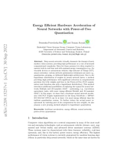 Energy Efficient Hardware Acceleration of Neural Networks with
  Power-of-Two Quantisation