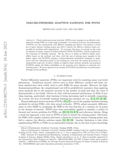 Failure-informed adaptive sampling for PINNs